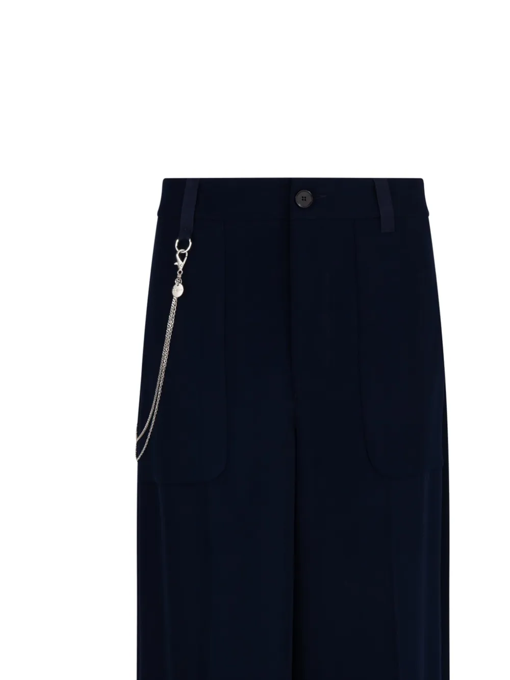  High Chain Wide-leg Trousers - Blue 