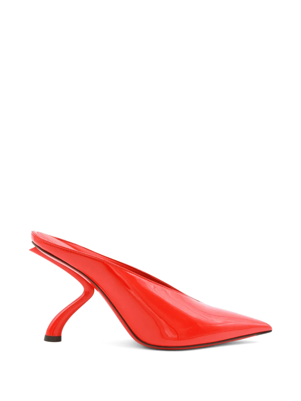 Ferragamo Itaca sculpted leather mules - Rosso