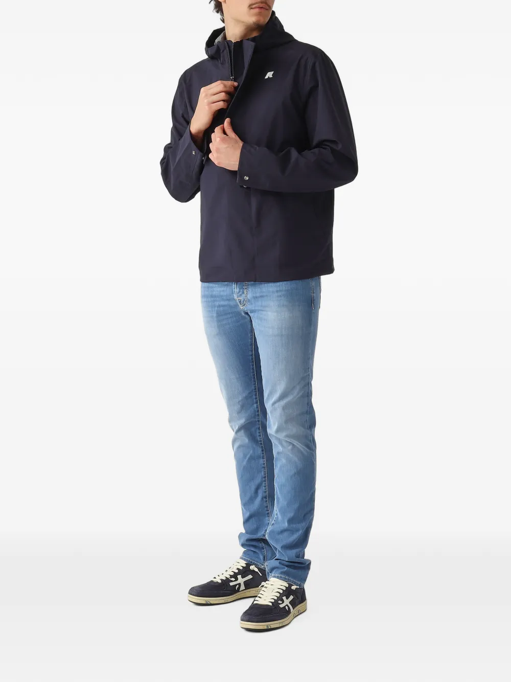 K-Way Jack met capuchon Zwart