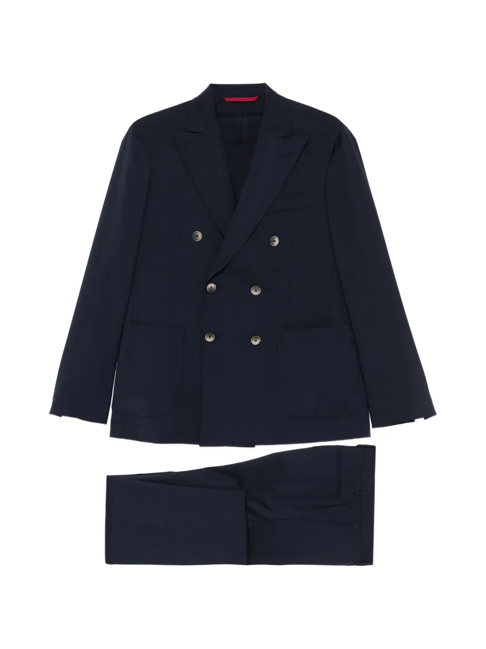 VELA SHOP double-breasted peaked-lapel suit - Blu