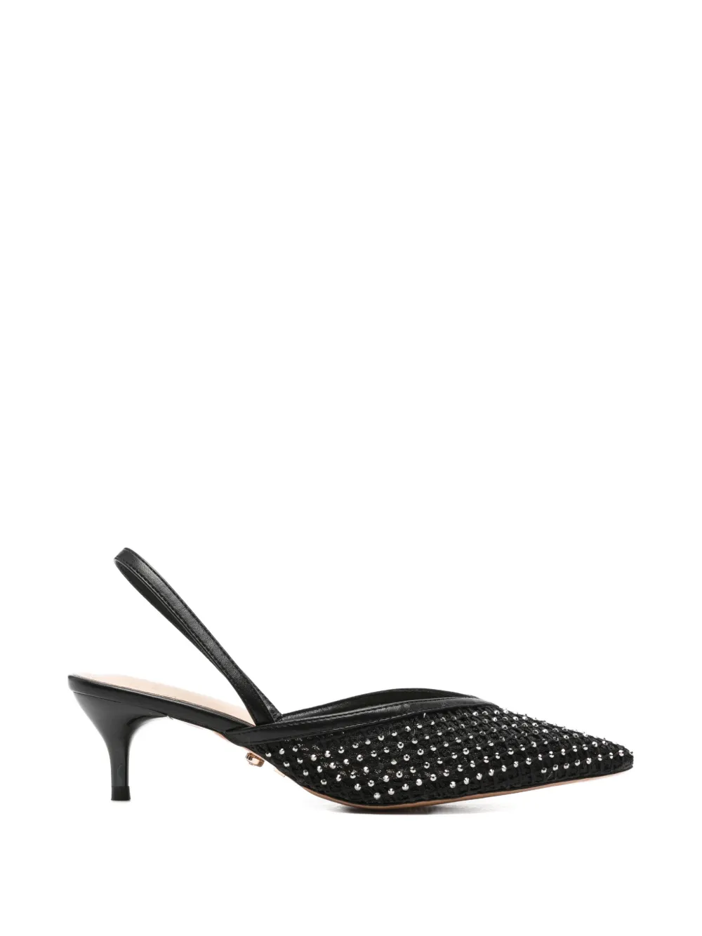 TWENTY FOURHAITCH Secret crystal-embellished slingback pumps