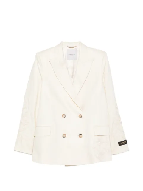 ERMANNO FIRENZE double-breasted embroidered blazer