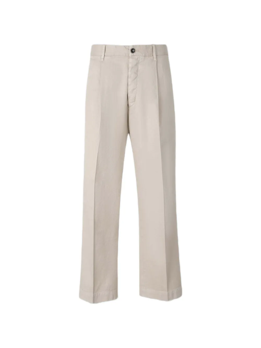 Nine In The Morning straight-cut chino trousers - Toni neutri