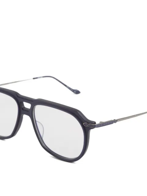 Matsuda browline embellished glasses