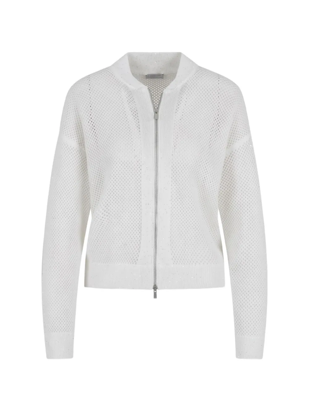 Peserico zip-up knit cardigan Wit