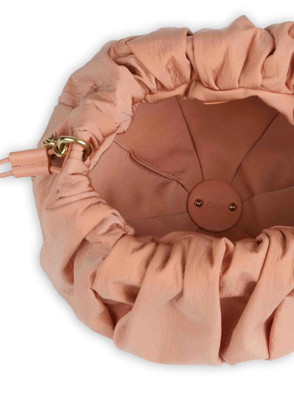 Chloé Plissé schoudertas Beige