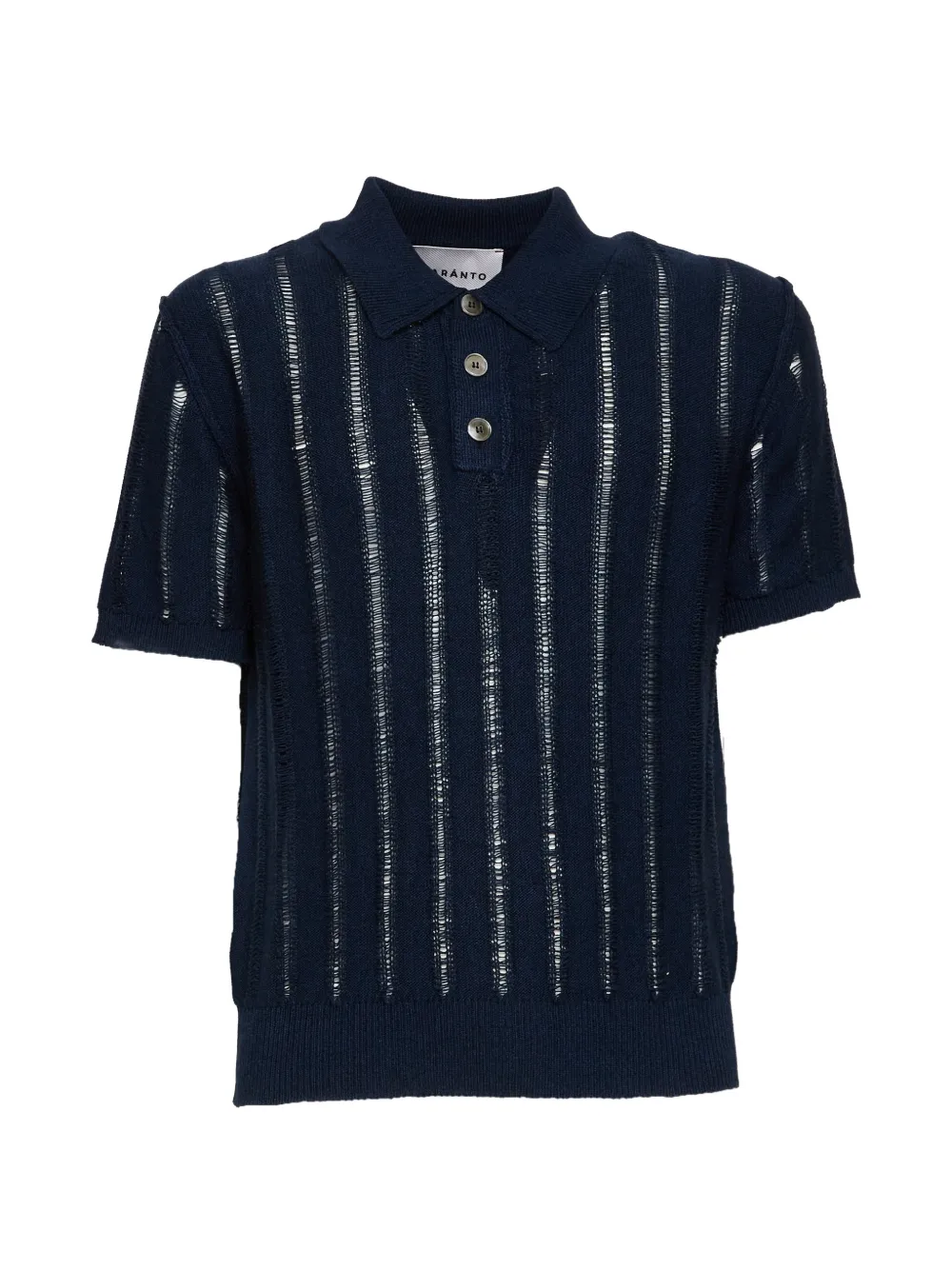 AMARANTO knitted polo - Blu