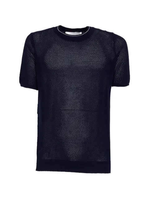 AMARANTO  openwork detail T-shirt