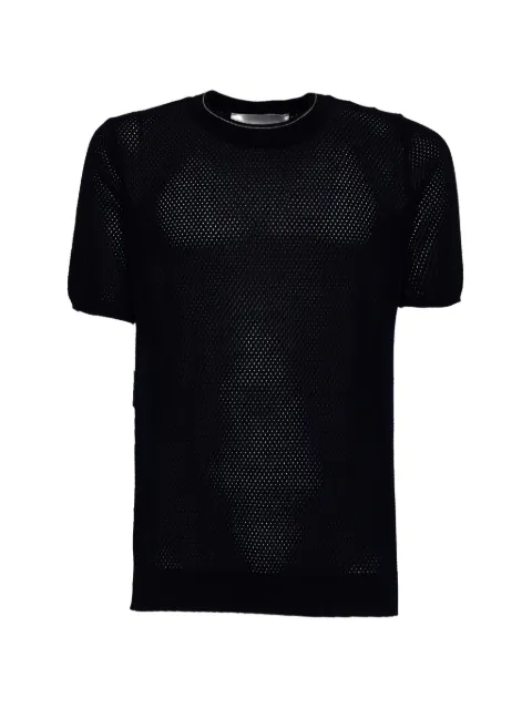 AMARANTO  openwork detail T-shirt