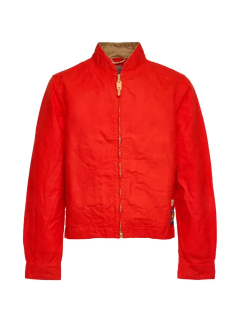 Ceccarelli sugarkane zip cotton bomber jacket