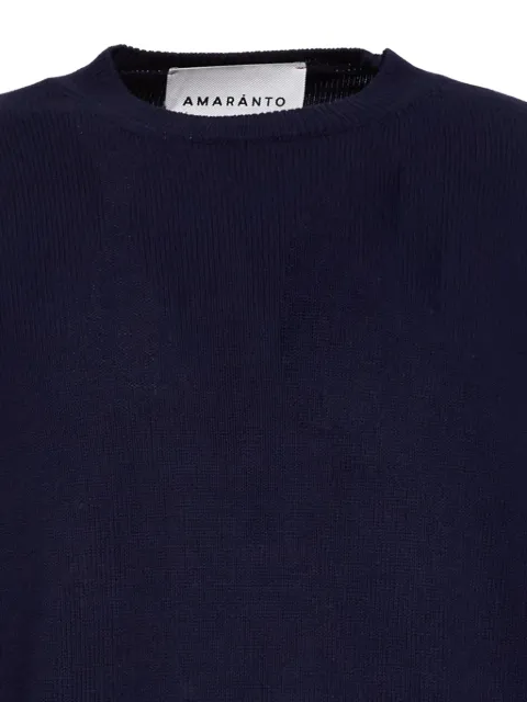 AMARANTO round neck long-sleeved sweater