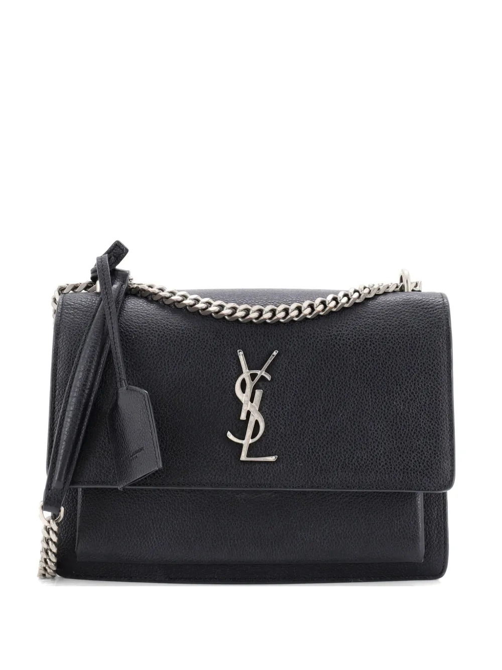 Saint Laurent Pre-Owned Sunset Leather Medium crossbody bag - Schwarz