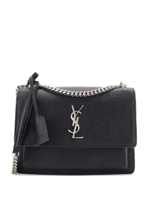 Saint Laurent Pre-Owned サンセット レザー ミディアム ショルダー 