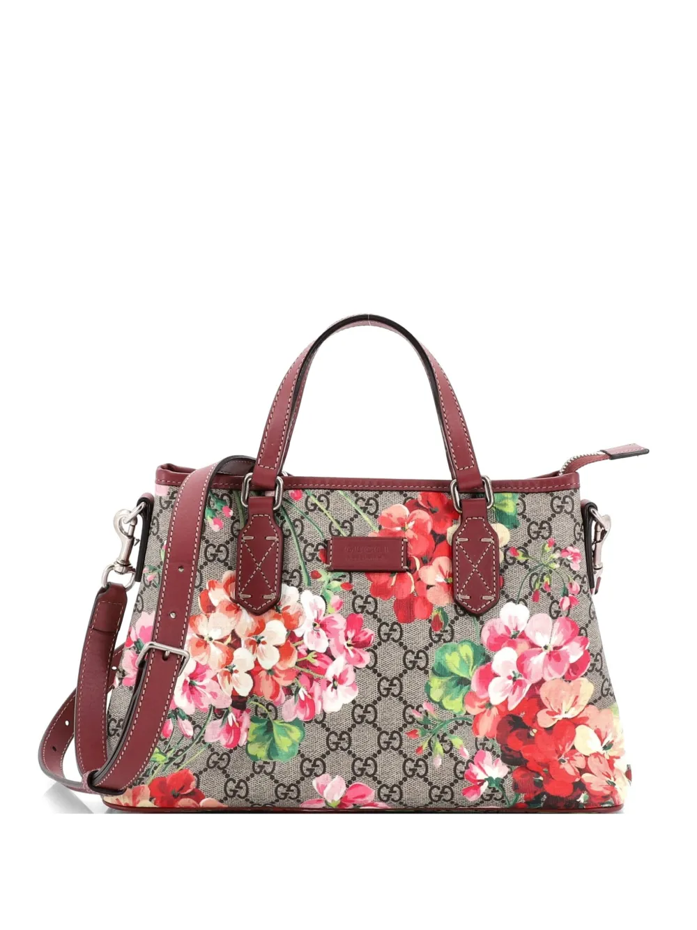 Gucci Pre-Owned Borsa tote piccola convertibile in tela cerata GG con stampa - Marrone