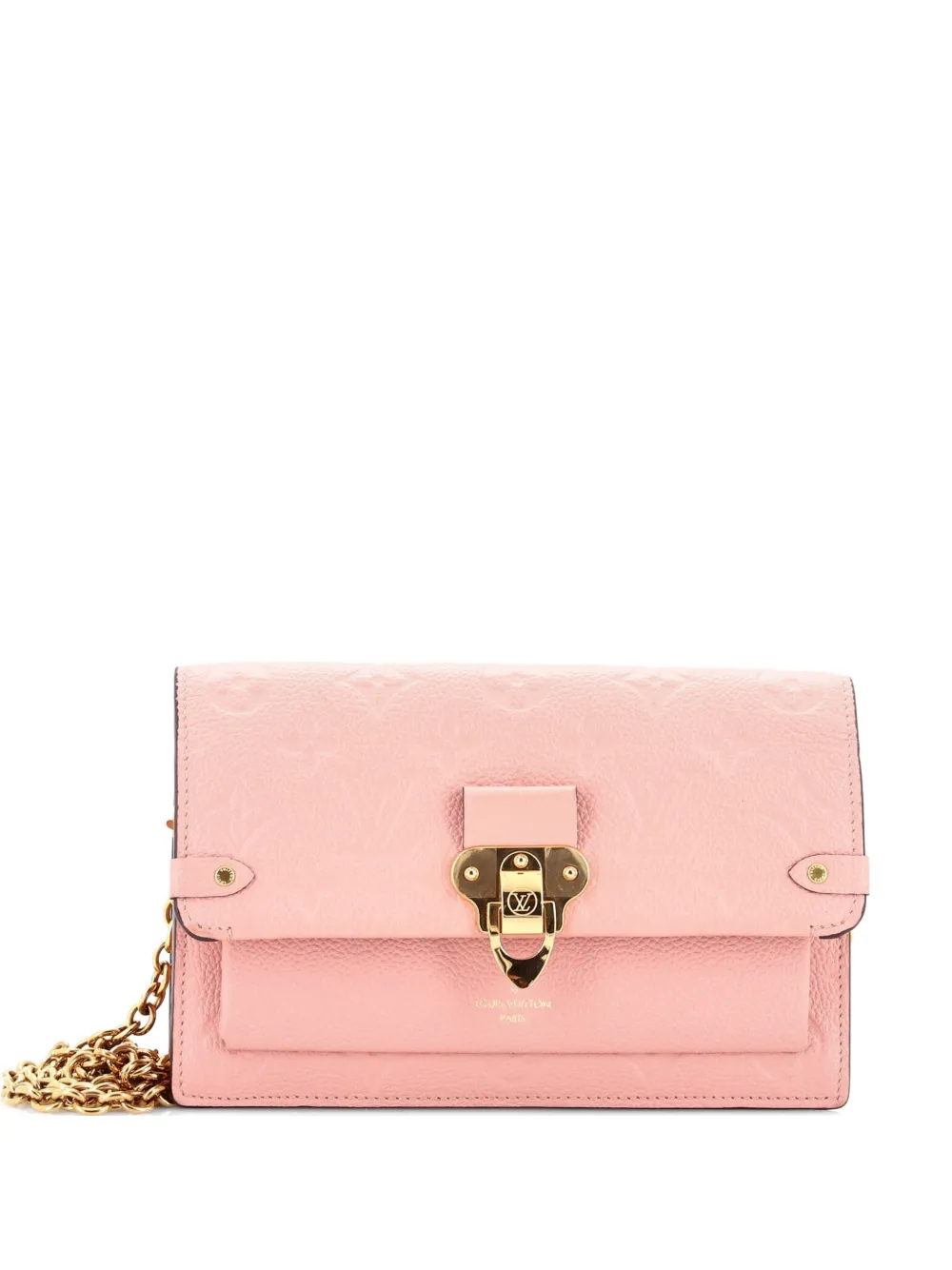 Louis Vuitton Pre-Owned Borsa a tracolla Vavin Chain Wallet NM in pelle Empreinte con monogramma - Rosa