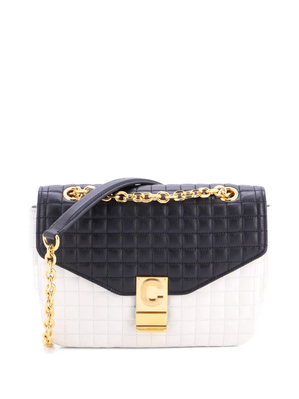 Celine Pre-Owned C Bag Quilted Leather Medium shoulder bag - Nero