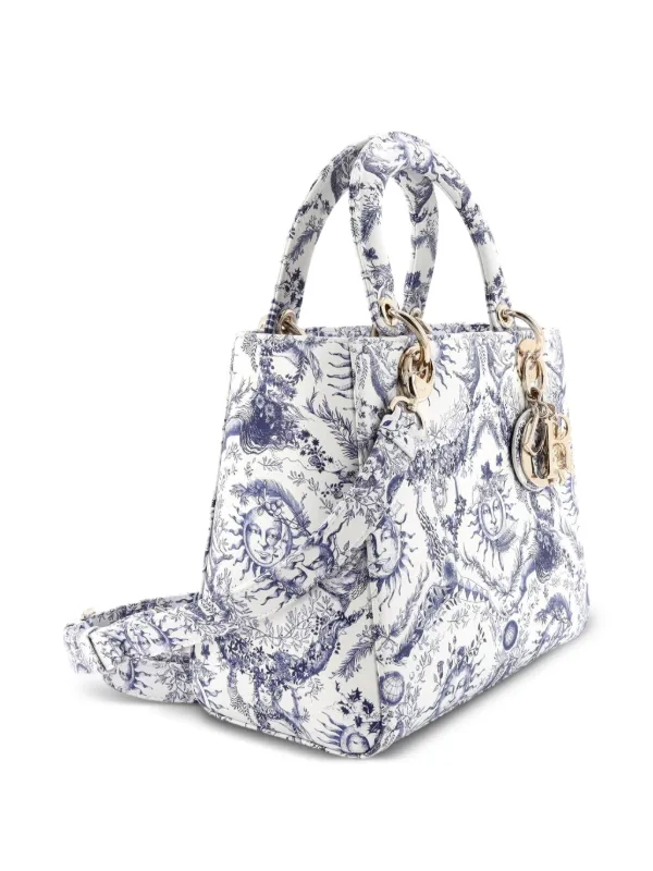 Christian Dior Pre-Owned Le Soleil Lady Dior NM Bag Printed