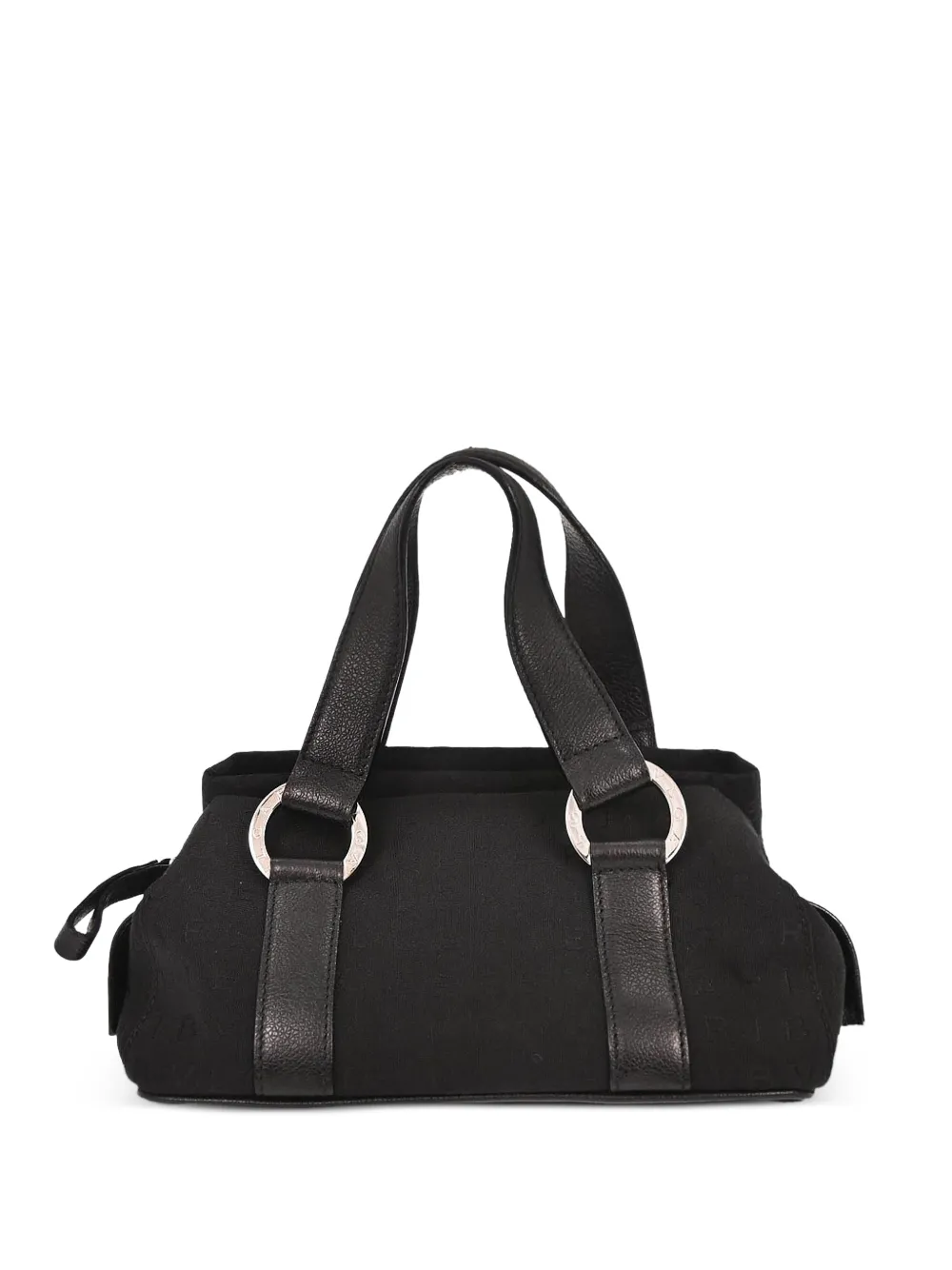 Bvlgari Pre-Owned Borsa a mano Logomania in tela anni '90 - Nero