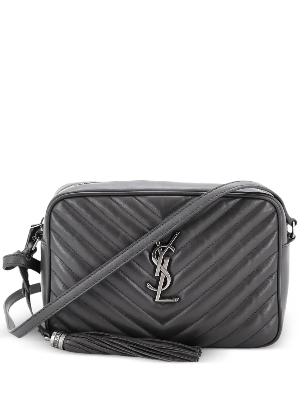 Saint Laurent Pre-Owned Lou Camera Bag Matelasse Chevron Leather Small crossbody bag - Grau