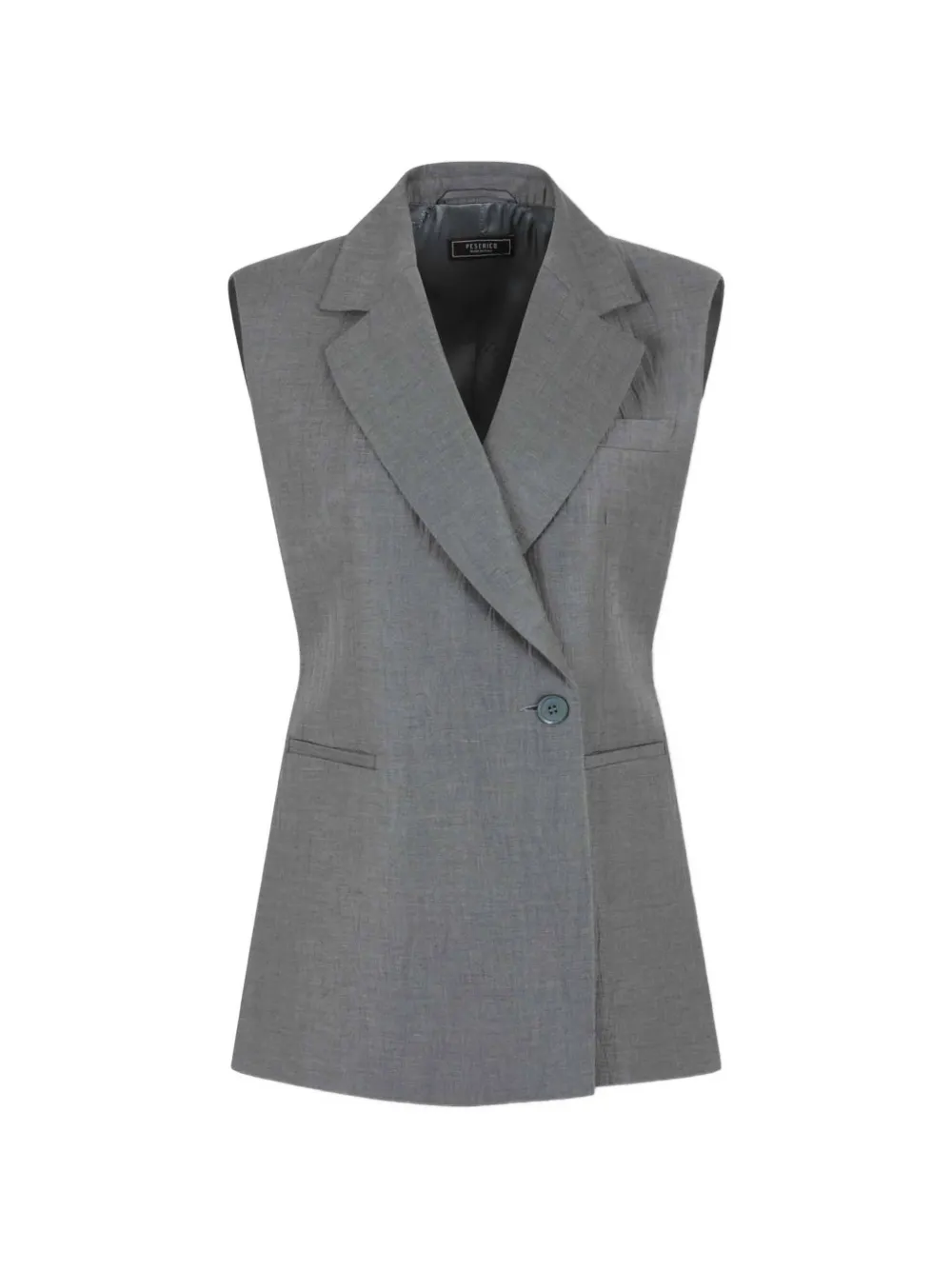 Peserico draped sleeveless waistcoat - Grau