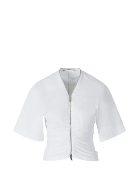 Alexander Wang V-neck zip-up top