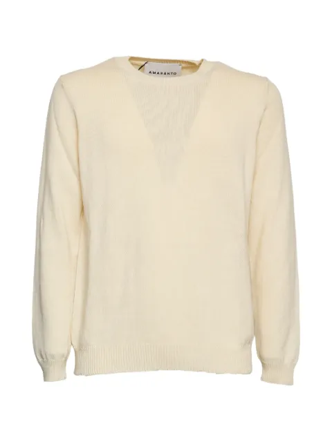 AMARANTO  crewneck textured sweater