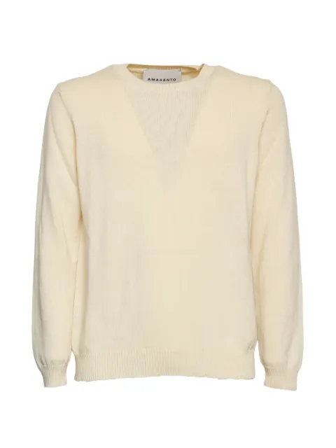 AMARANTO  crewneck textured sweater