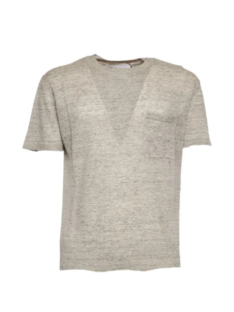 AMARANTO  ribbed short-sleeve T-shirt