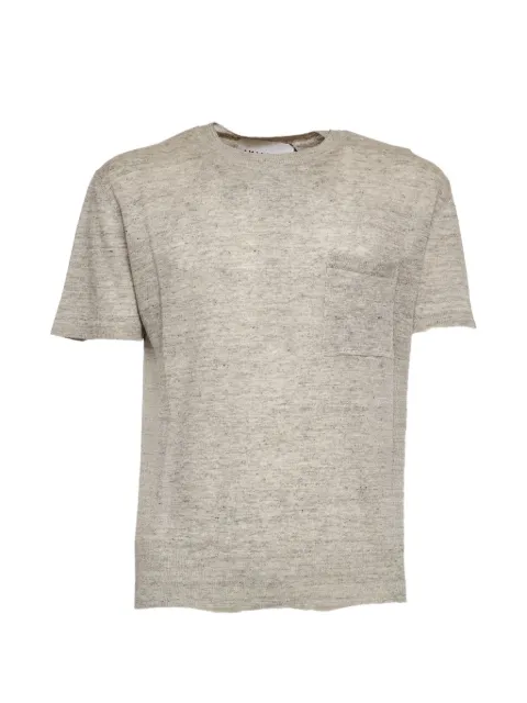 AMARANTO  ribbed short-sleeve T-shirt