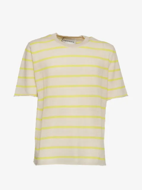 AMARANTO  striped short-sleeve T-shirt