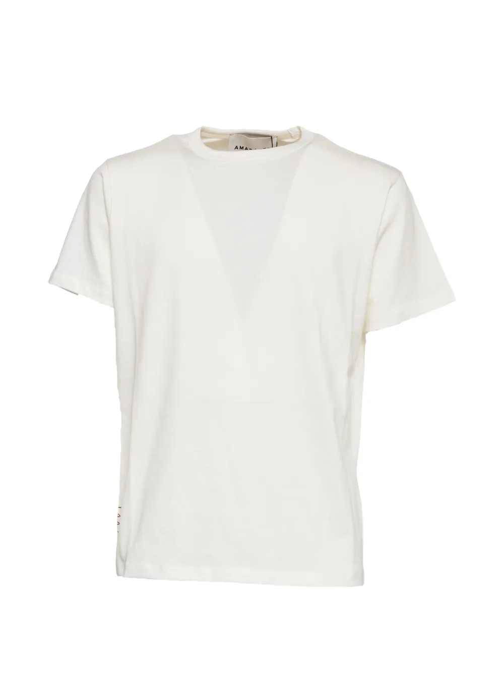 AMARANTO short sleeve oversized T-shirt - Bianco
