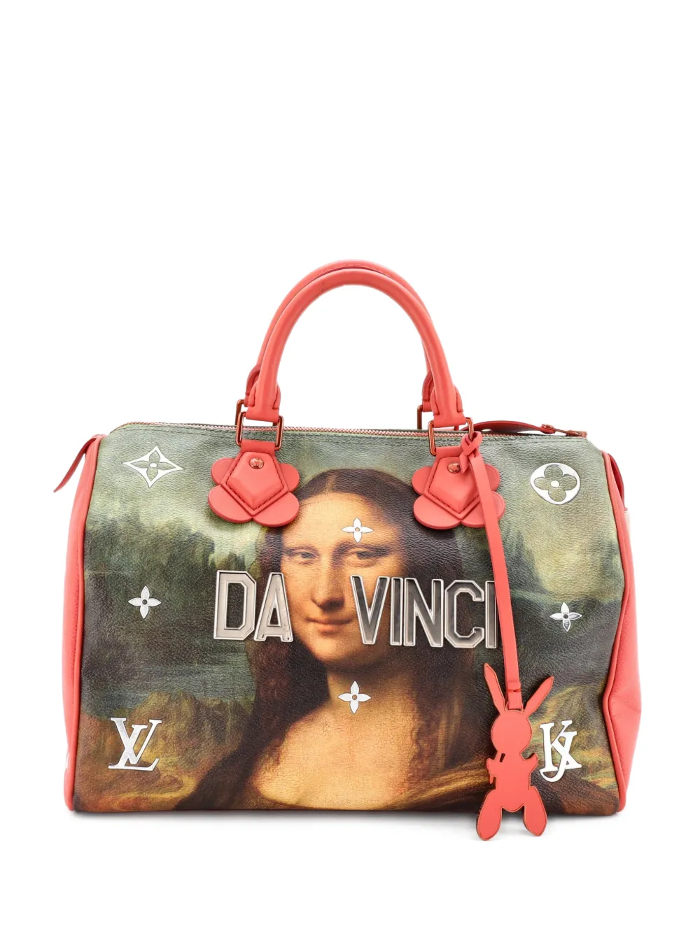 Louis Vuitton Pre-Owned Borsa a tracolla Speedy 30 Limited Edition Jeff Koons in tela con stampa Da Vinci - Multicolore