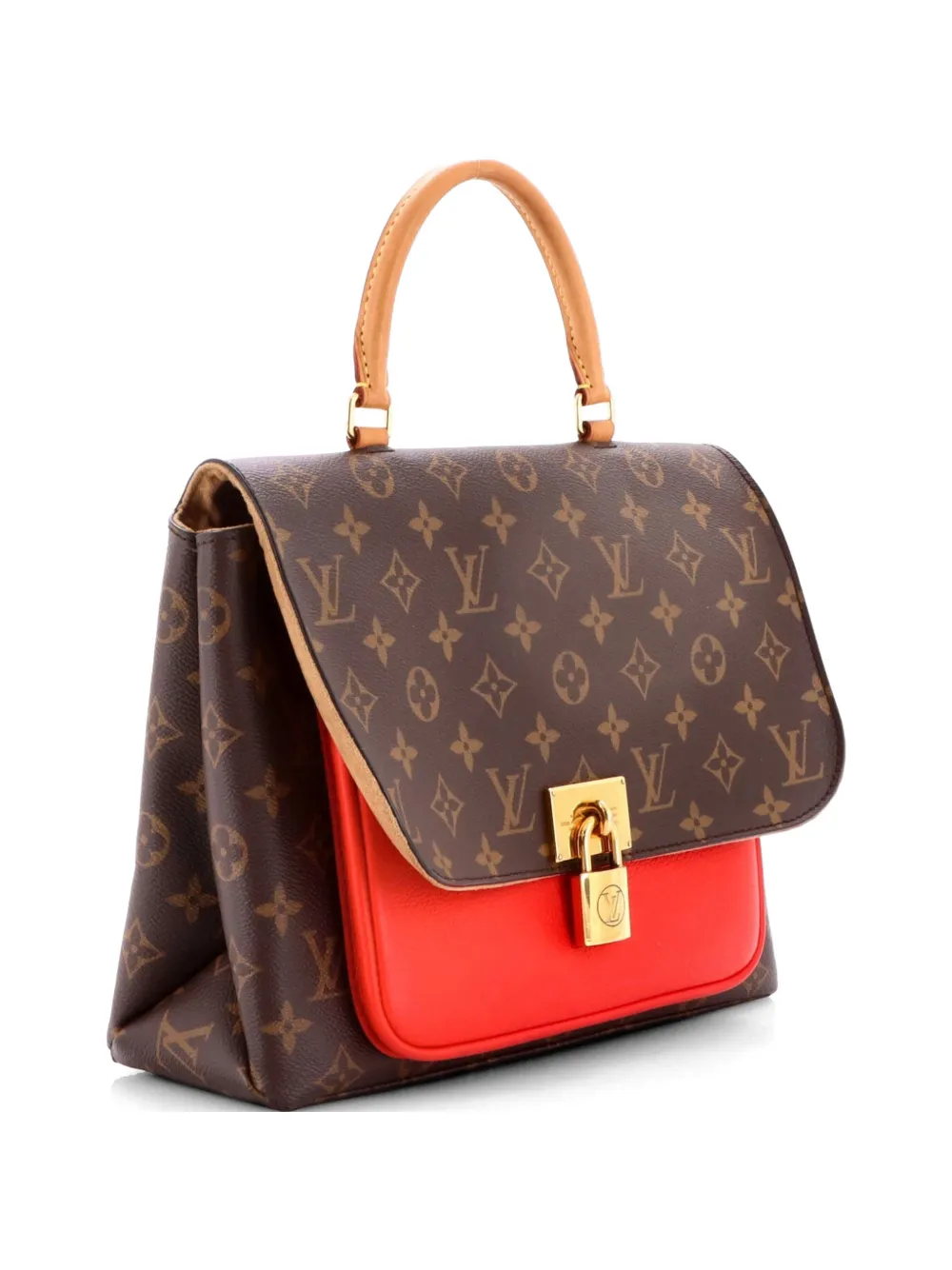Louis Vuitton Pre-Owned Marignan Handbag Monogram Canvas with Leather shoulder bag - Brown