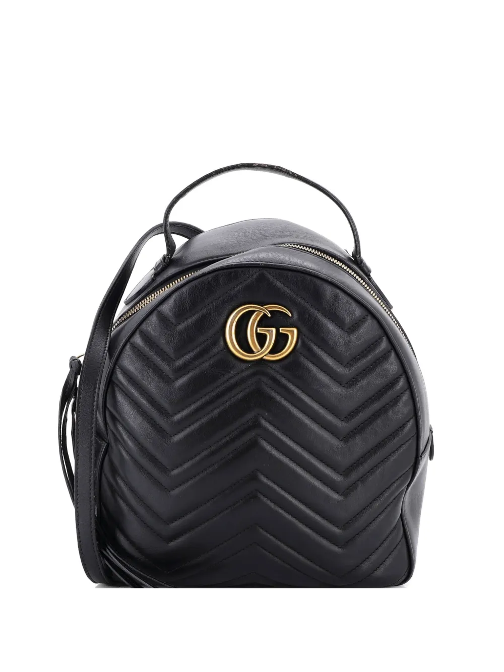 Gucci Pre-Owned GG Marmont Matelasse Leather Small backpack - Nero