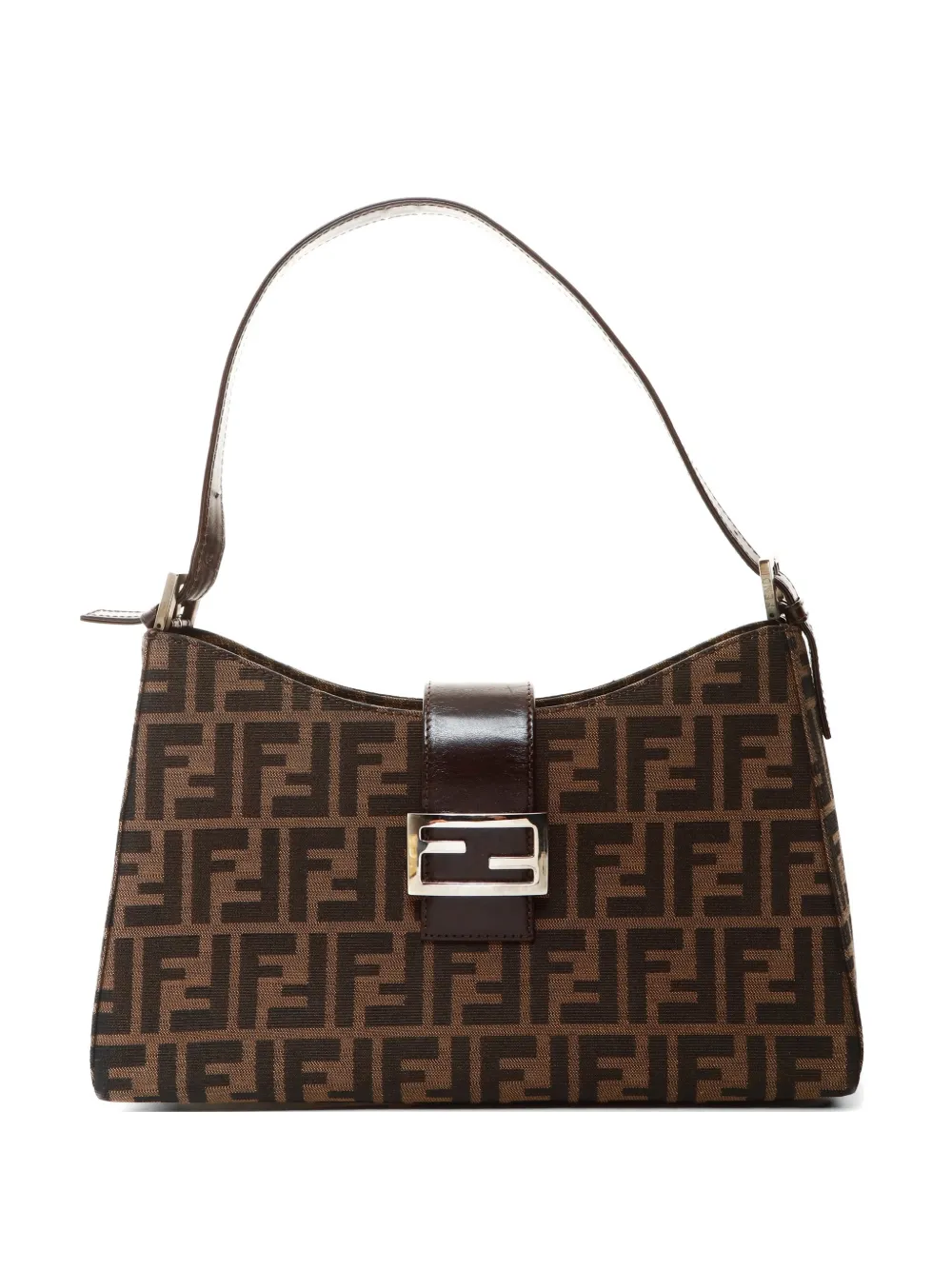 Fendi Pre-Owned 1990-2000s Zucca canvas shoulder bag - Toni neutri