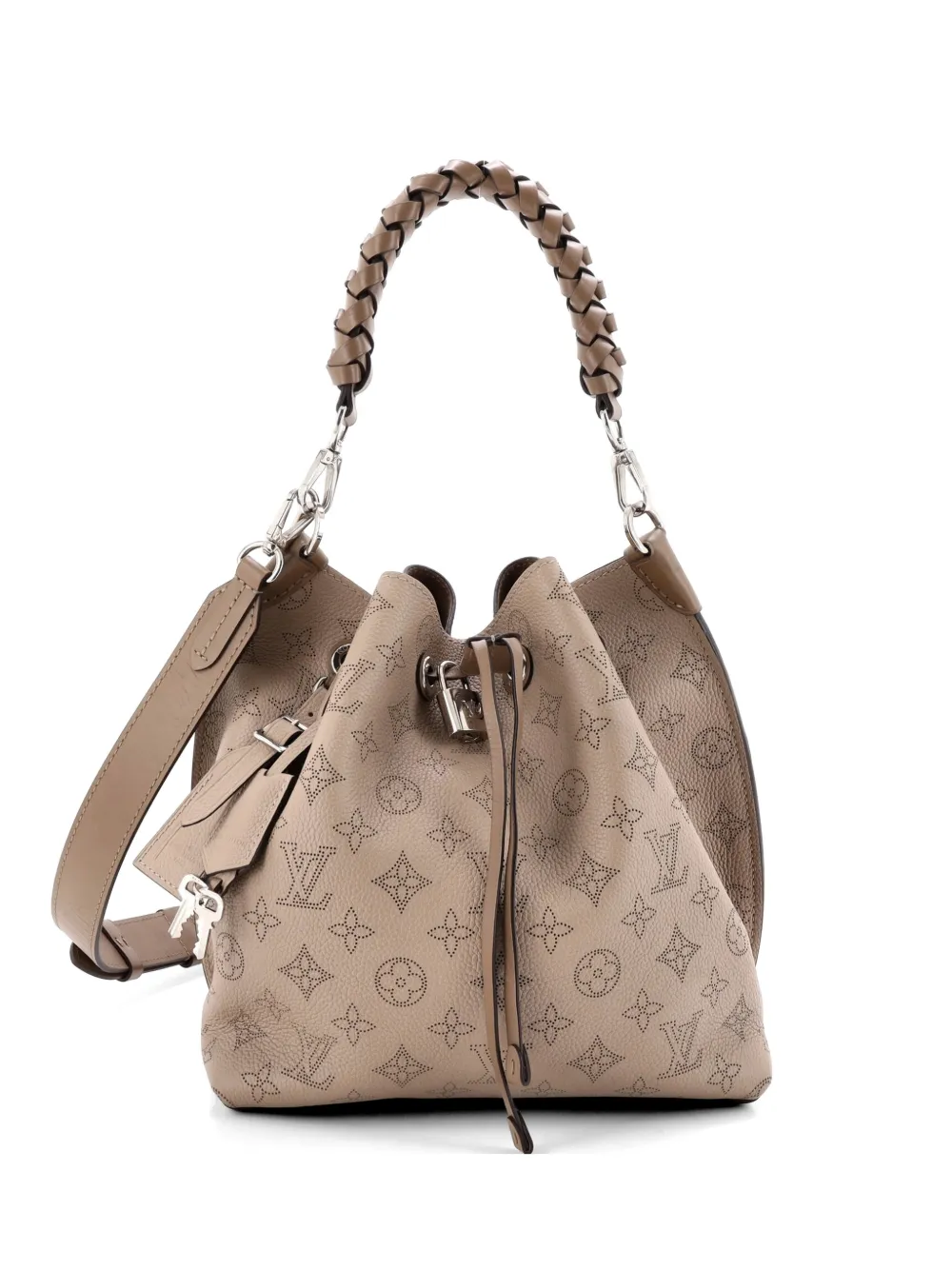 Louis Vuitton Pre-Owned Muria Mahina Leather bucket bag - Toni neutri