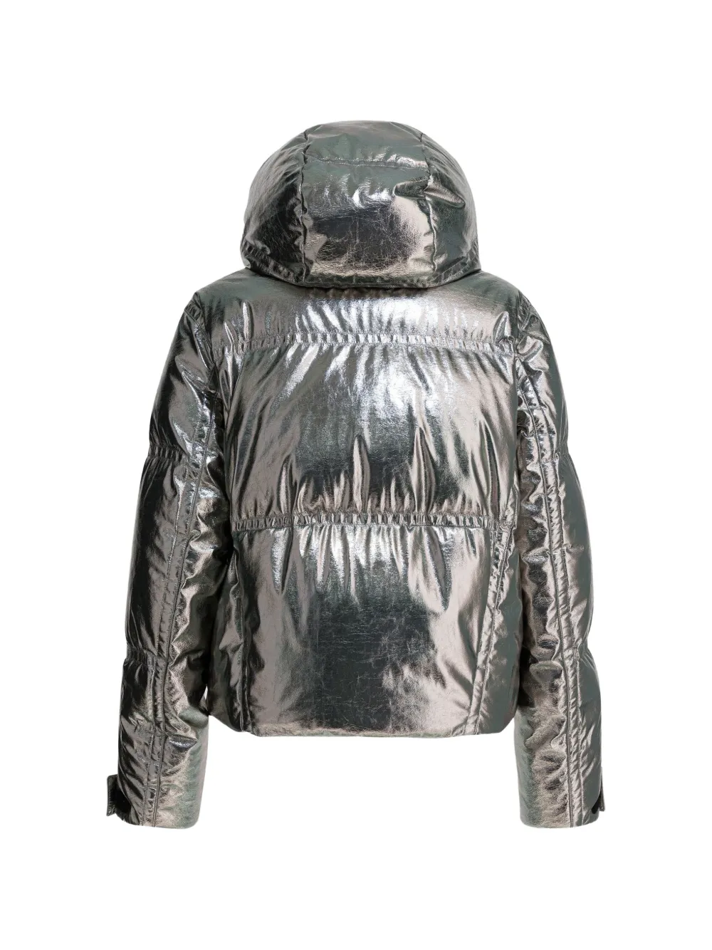 Moncler Grenoble Donsjack met capuchon Zilver