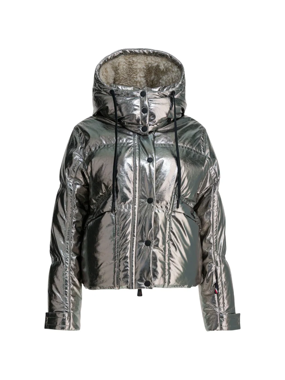 Moncler Grenoble hooded puffer jacket - Argento