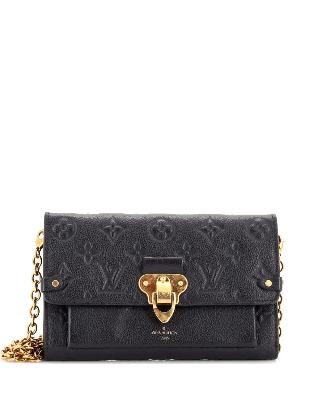 Louis Vuitton Pre-Owned Vavin Chain Wallet Monogram Empreinte Leather clutch bag - Nero