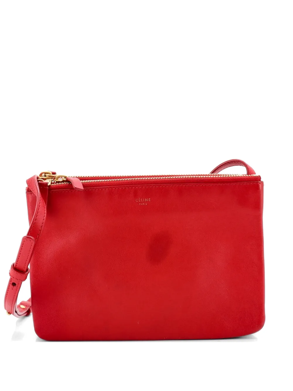 Celine Pre-Owned Trio Leather Small crossbody bag - Rosso