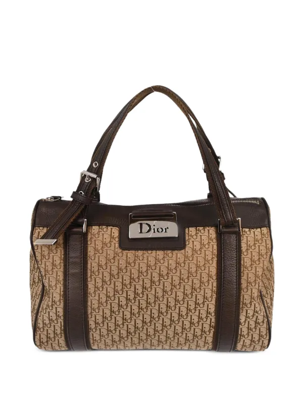 Dior Pre-owned Trotter Handbag in Neutrals