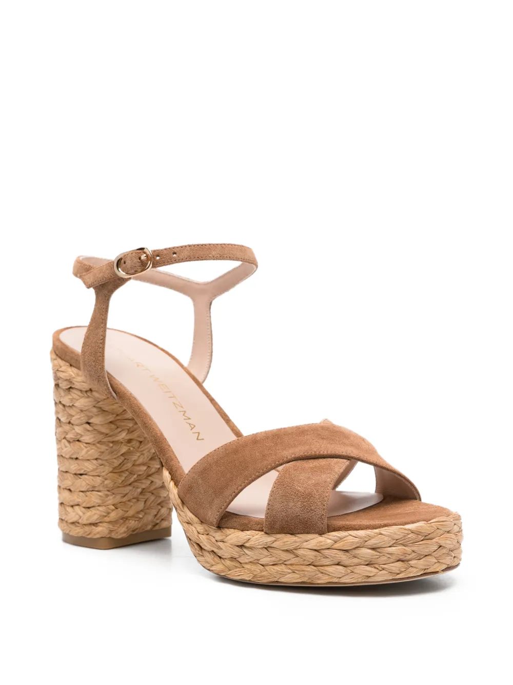 Stuart Weitzman Suède sandalen Beige