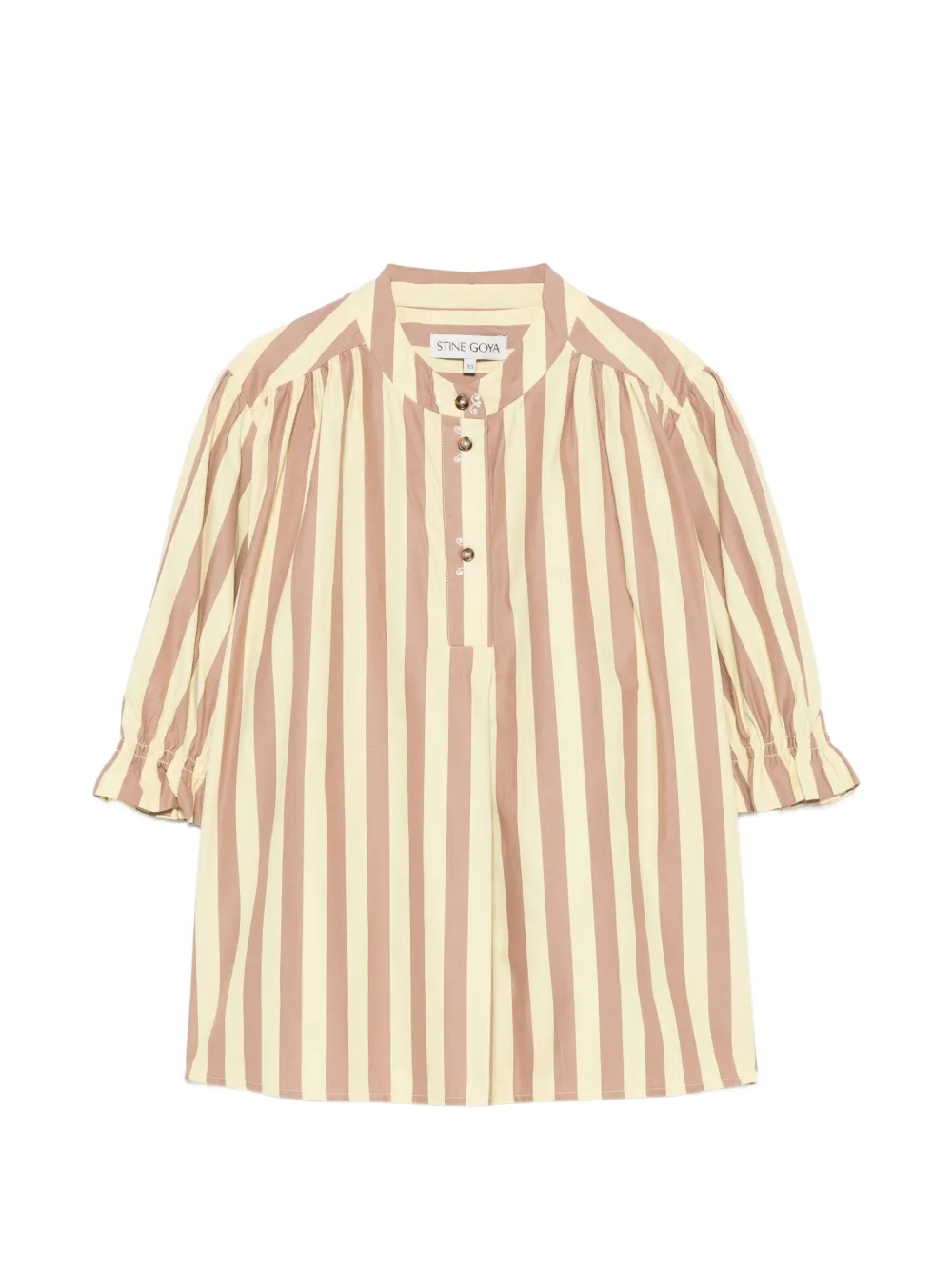 Stine Goya vertical-stripe blouse - Giallo