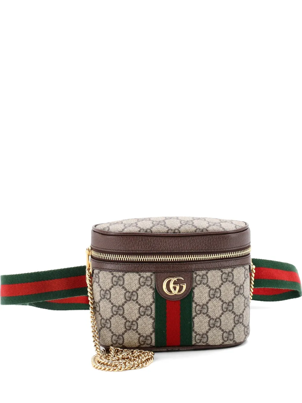 Gucci Pre-Owned Ophidia Chain GG Coated Canvas Small belt bag - Marrone