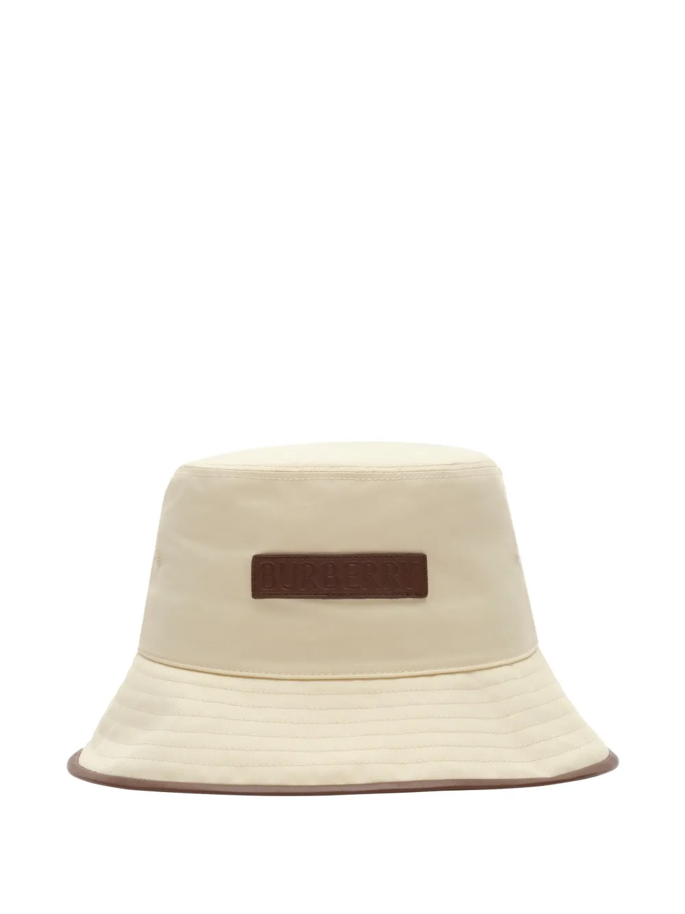 Burberry logo gabardine bucket hat - Nude