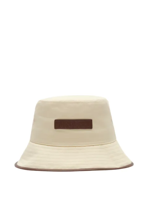 Burberry logo gabardine bucket hat