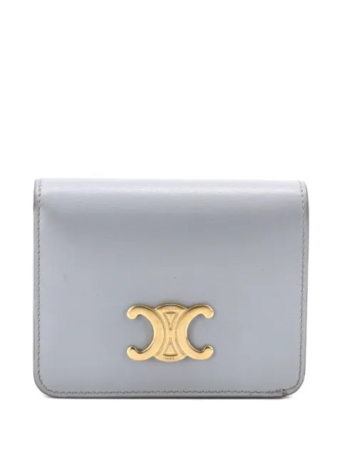 Celine Pre-Owned cartera Triomphe Compact pequeña de piel