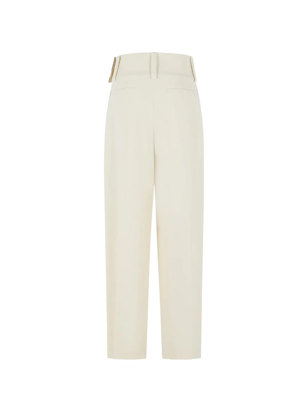 Sportmax Broek met riemlussen Beige