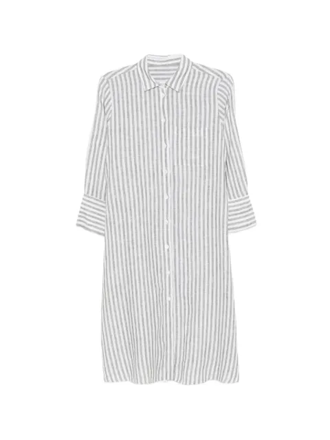 Robert Friedman striped midi shirt dress