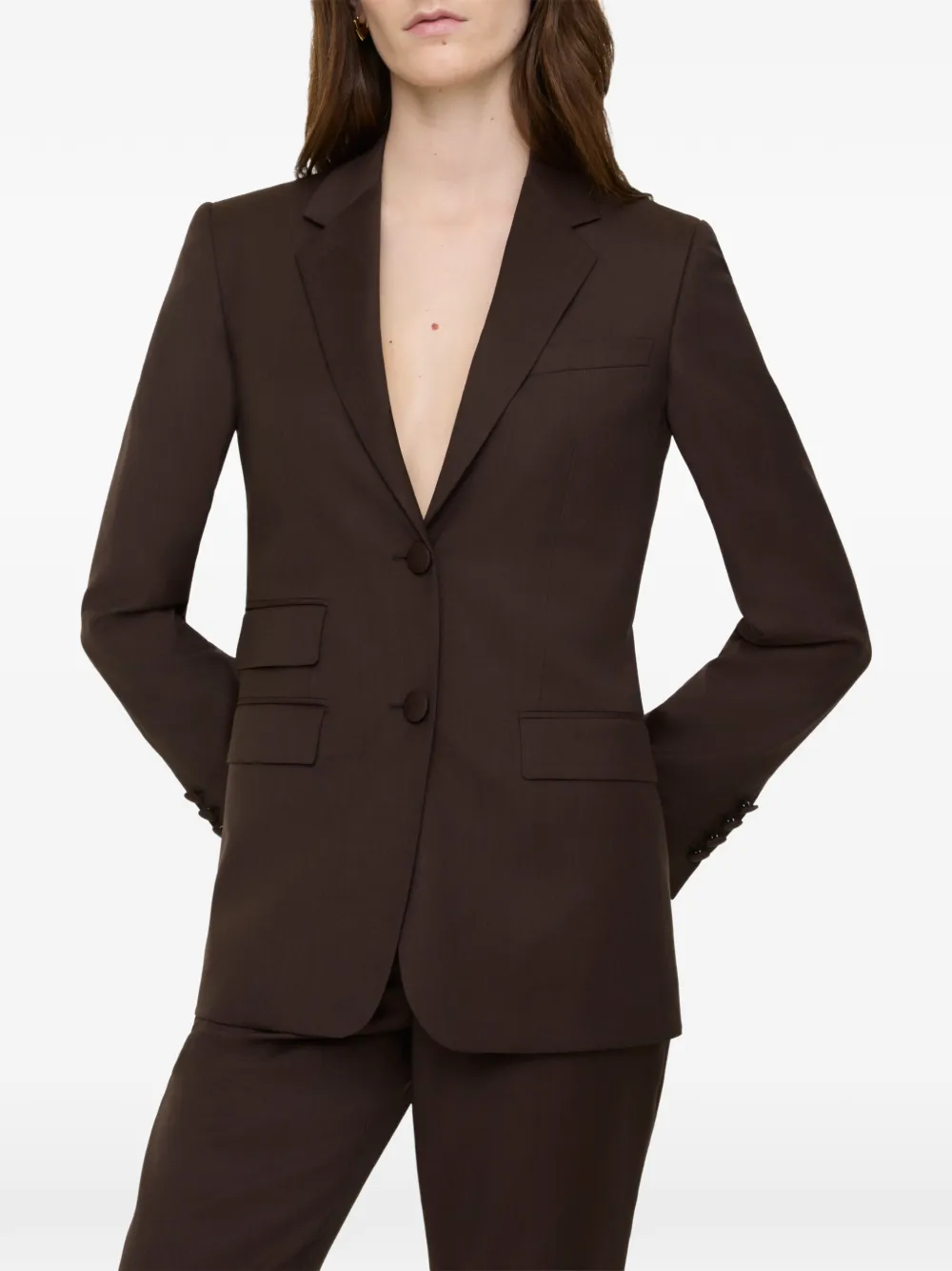 Burberry Wollen colbert Bruin